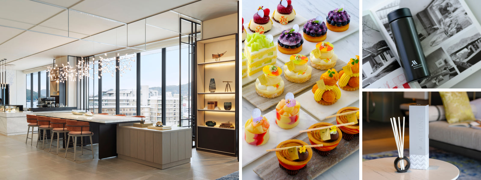 長崎マリオットホテル内の「Grab&Go(グラブ&ゴー)」。ケーキやチョコレート、オリジナルギフトを販売しております。